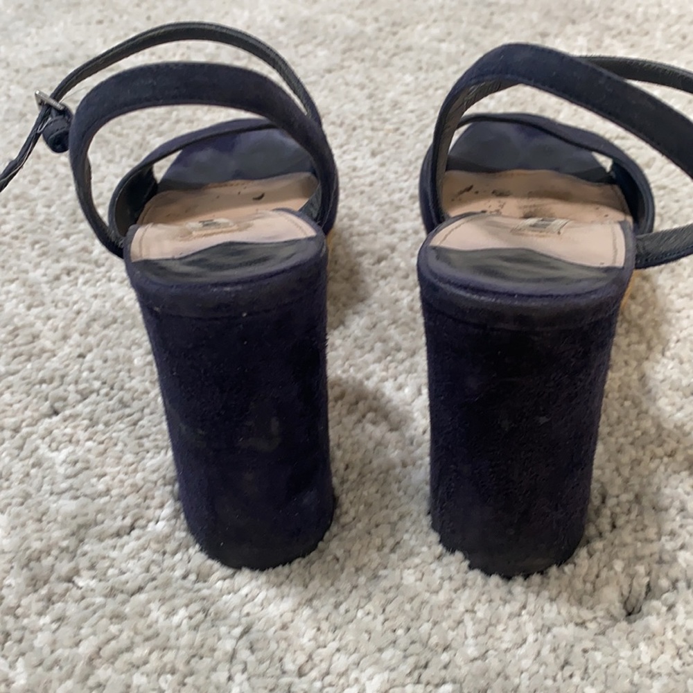 Platform Miu Miu Blue Suede Shoes - image 3